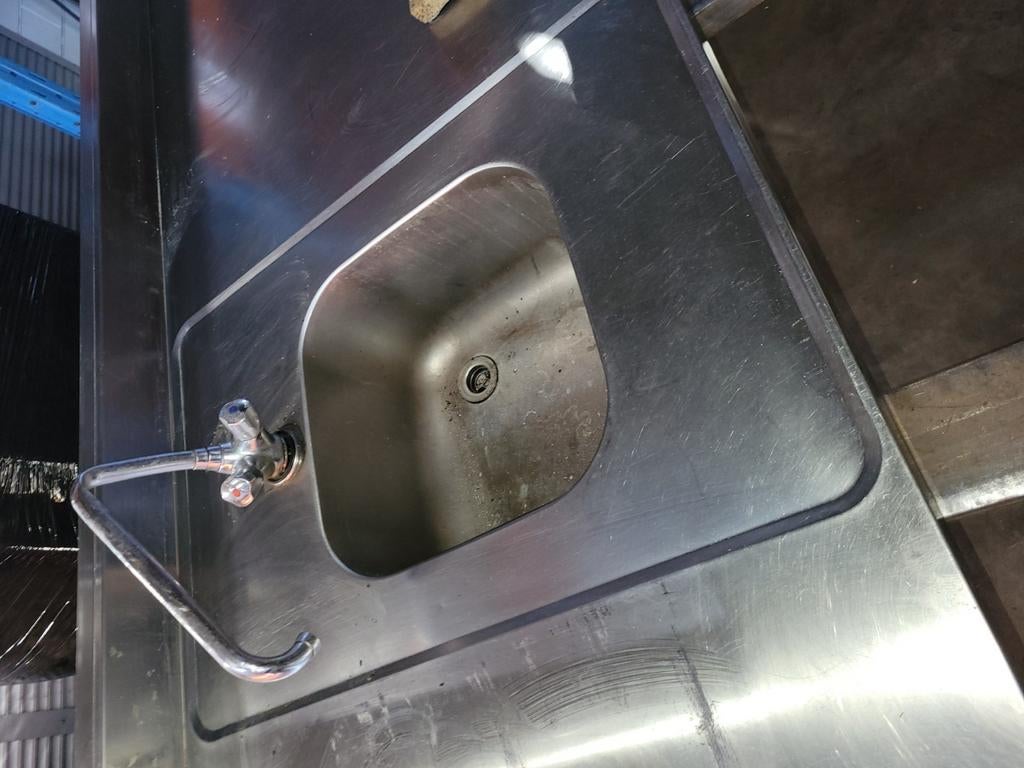 Rvs aanrechtblad, Ophalen of Verzenden, Gebruikt, 50 tot 75 cm, Minder dan 100 cm