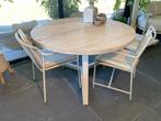 Max & Luuk Dylan tuintafel 140cm rond, Tuin en Terras, Ophalen, Info@lammertkroesen.nl, Max & Luuk, Rond