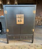 Chinese kast (zwart), Ophalen, Gebruikt, Met deur(en), 50 tot 100 cm