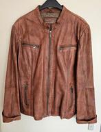 Vlotte Saki lederen dames jas cognac maat 44, Kleding | Dames, Bruin, Maat 42/44 (L), Ophalen of Verzenden, Zo goed als nieuw