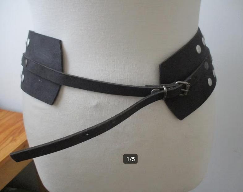 Xworks leren riem met nieten, Kleding | Dames, Riemen en Ceinturen, Oosterveldweg 15, 7274 DZ, Xworks, 80 tot 90 cm, 5 cm of meer