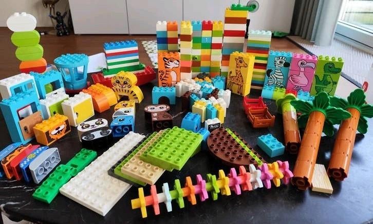 Grote partij duplo, Kinderen en Baby's, Speelgoed | Bouwstenen, Ophalen, Gebruikt