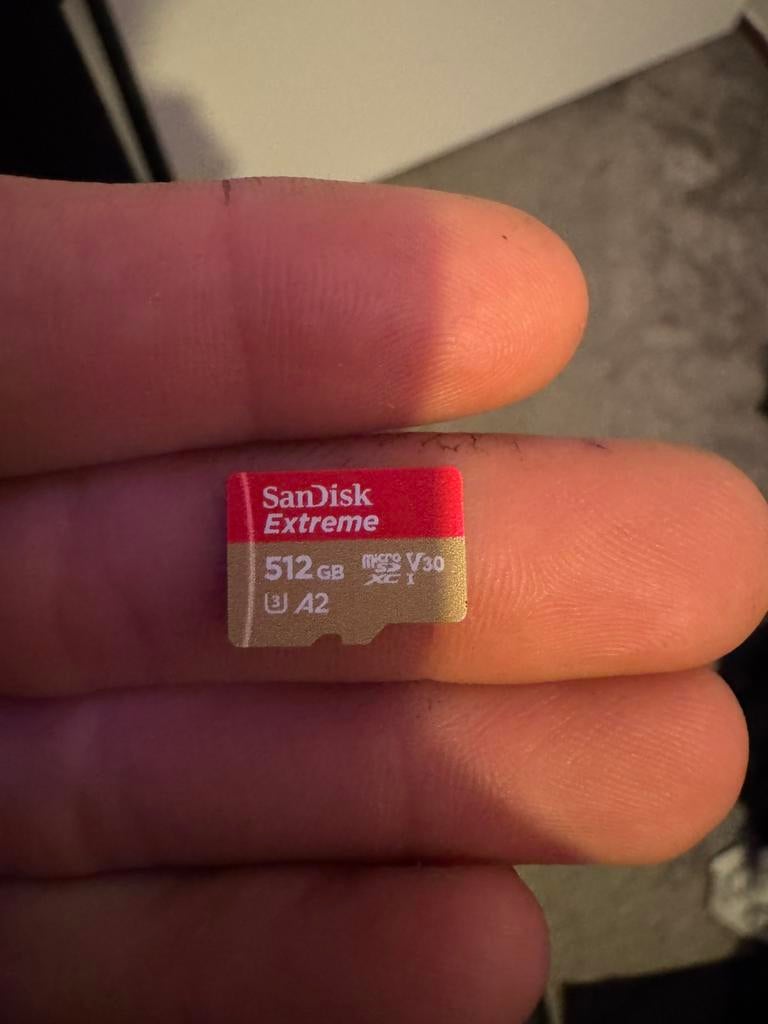 SanDisk 512GB Extreme, Ophalen of Verzenden, Zo goed als nieuw, Fotocamera