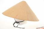 Vintage Aziatische conische rijsthoed van stro licht beige, Ophalen of Verzenden, Gedragen, One size fits all, Hoed