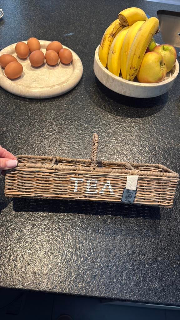 Riviera Maison theezakjes houder, Ophalen of Verzenden, Zo goed als nieuw, Glas, Overige stijlen