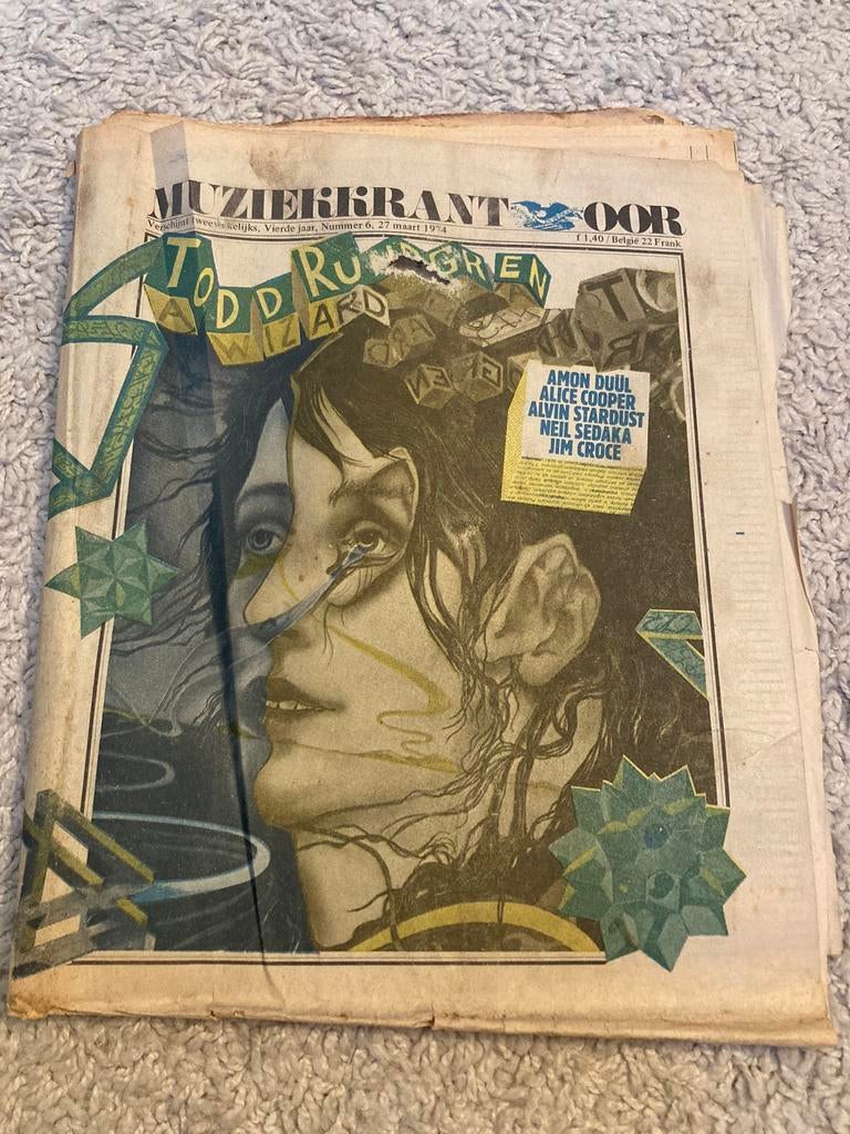 Muziekkrant OOR 1974 BINTANGS Contraband Q65 Alice Cooper, Ophalen of Verzenden, Muziek, Film of Tv