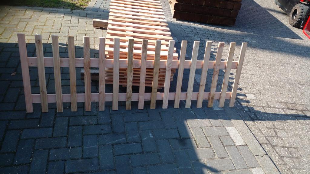 Douglas tuinhekjes 60 cm hoog en 1.80 m breed, Ophalen, Nieuw, Hout, Tuinhek