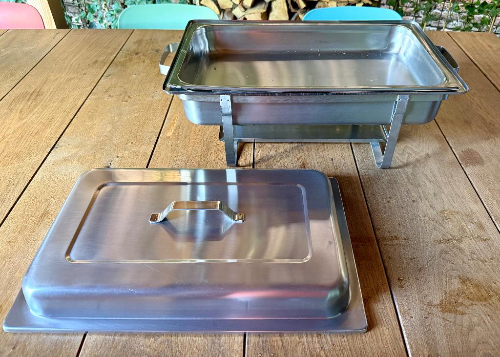 Max Pro Chafing Dish Chafer RVS warm houd pan., Ophalen, Nieuw, Overige typen