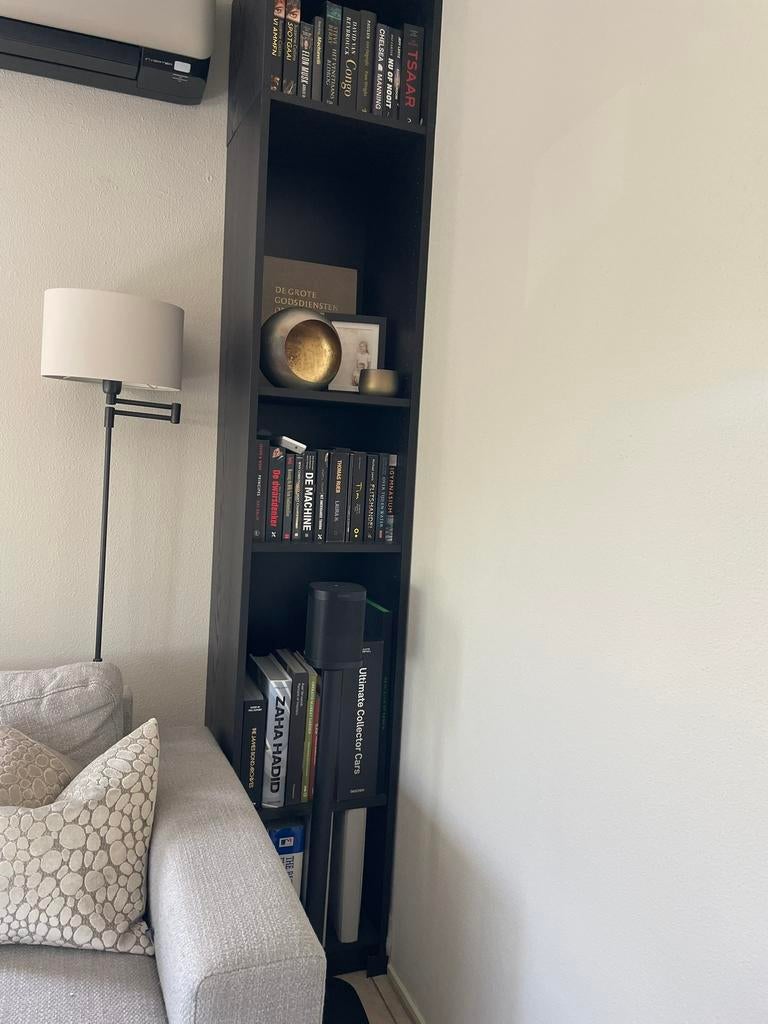 2x IKEA Billy boekenkast incl. bovendeel, Ophalen, Zo goed als nieuw, 25 tot 50 cm