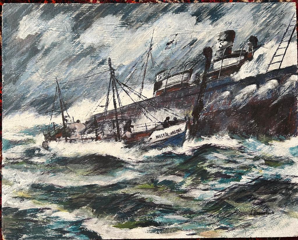 Zeegezicht Neeltje Jacoba Lucy Heemskerk, Ophalen