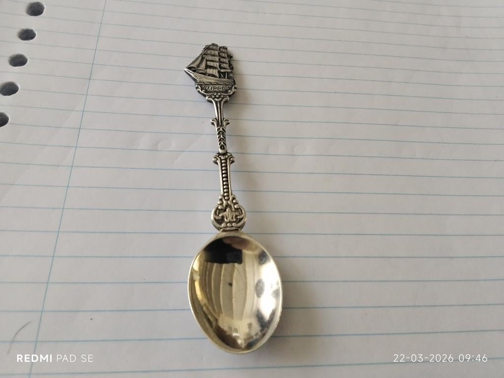 LEPELTJE van zeilschip (Klipper) details zie Foto's., Antiek en Kunst, Antiek | Bestek, Ophalen of Verzenden