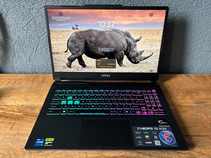MSI Gaming Laptop Setup, Computers en Software, Windows Laptops, Zo goed als nieuw, 15 inch, SSD, 4 Ghz of meer, 32 GB, Qwerty