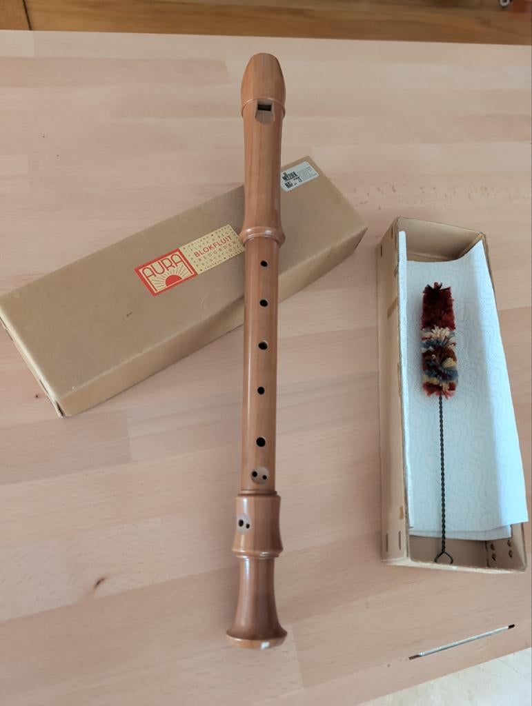 Alt blokfluit Aura, barok, perenhout, Muziek en Instrumenten, Blaasinstrumenten | Blokfluiten, Ophalen of Verzenden, Gebruikt