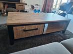 Salontafel Mendiga Industriële Look met Lade, Huis en Inrichting, Tafels | Salontafels, 100 tot 150 cm, 50 tot 100 cm, Zo goed als nieuw