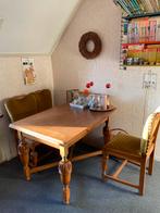 Vintage eethoek met 4 stoelen, Ophalen