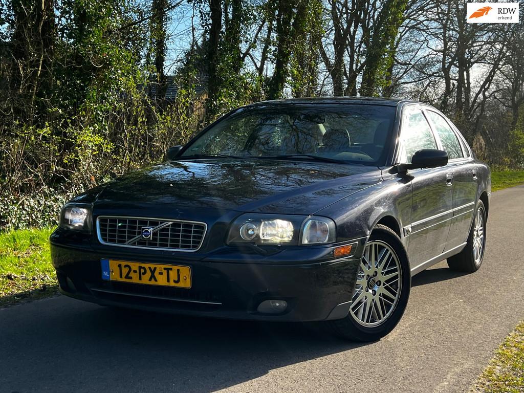 Volvo S80 2.5T Summum | AUTOMAAT + CRUISE + CLIMA, Blauw, 2521 cc, Bedrijf, Sedan