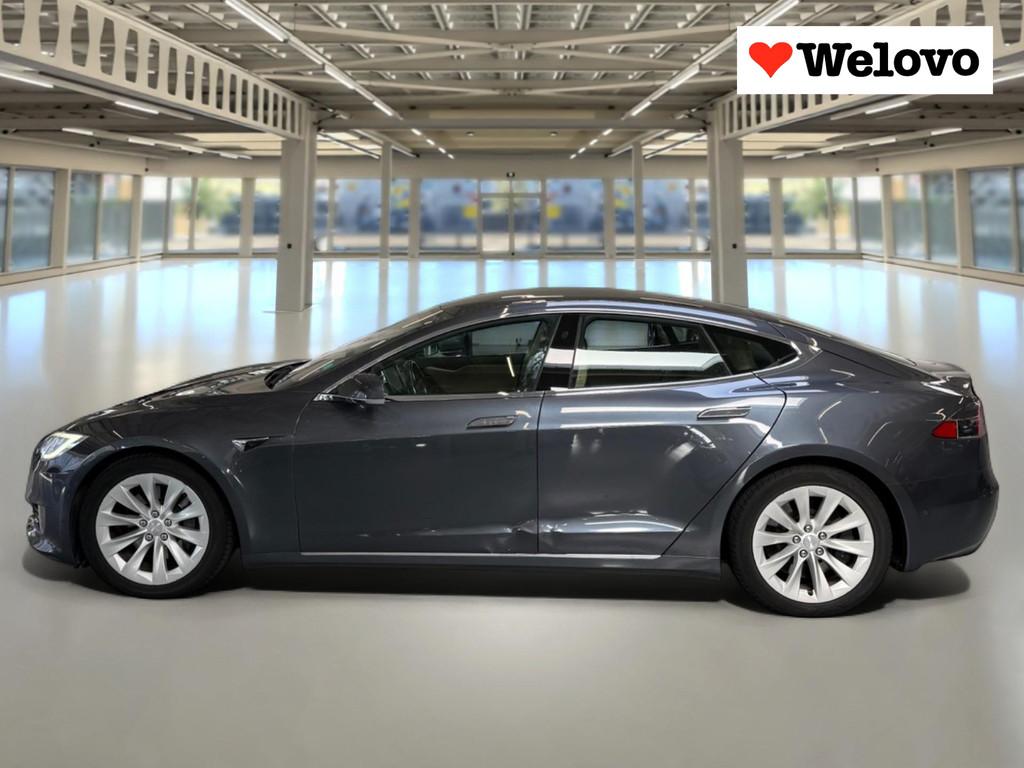 Tesla Model S 75D Base Autopilot/CCS/Panodak, Gebruikt, 490 km, Zilver of Grijs, Hatchback