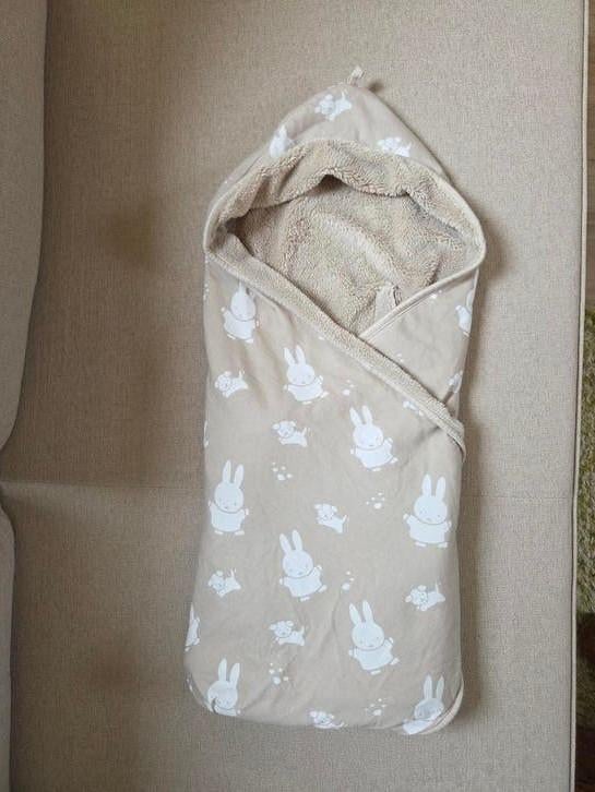 Baby wikkeldekentje 85 cm geschikt voor autostoel, Ophalen of Verzenden, Zo goed als nieuw, 70 tot 85 cm, Deken
