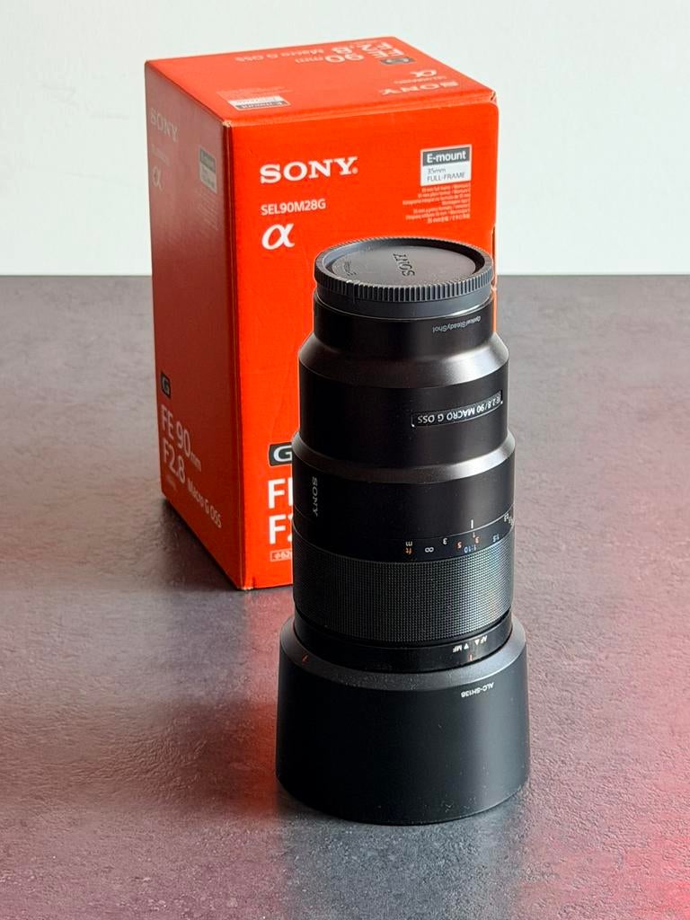 Sony FE 90mm F2.8 macro G, Audio, Tv en Foto, Fotografie | Lenzen en Objectieven, Ophalen, Zo goed als nieuw, Macrolens