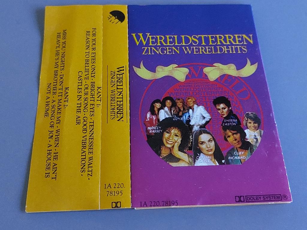 WERELDSTERREN ZINGEN WERELDHITS (MC), Cd's en Dvd's, Cassettebandjes, Ophalen of Verzenden, Zo goed als nieuw, Origineel, 1 bandje