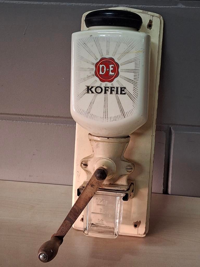 Douwe Egberts koffiemolen / koffie molen, Ophalen of Verzenden, Zo goed als nieuw, Reclamebord