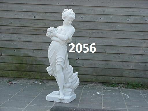 Rozen bloemen vrouw. nr 2056, Tuin en Terras, Tuinbeelden, Ophalen, Nieuw, Beton, Mensenbeeld