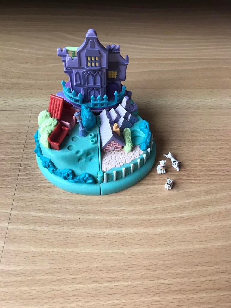Polly pocket 101 dalmatiers disney 3 hondjes vintage, Ophalen of Verzenden, Zo goed als nieuw, Beeldje of Figuurtje