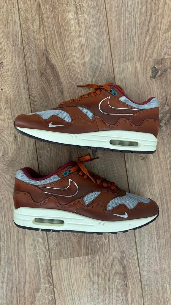 Nike Air Max 1 Patta 43 9.5 Dark Russet, Bruin, Ophalen of Verzenden, Sneakers of Gympen, Zo goed als nieuw