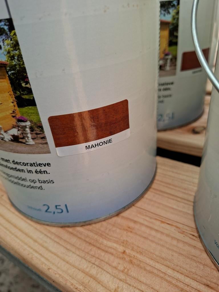 Houtbeits 2.5L - Diverse kleuren - Nieuw Duurzaam Embadecor, Ophalen, Overige kleuren, Nieuw, Beits