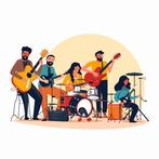 Toetsenist en/of gitarist (m/v) gezocht