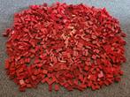 Partij 646=964x dikke oude rode Lego stenen, Lego, Lego, Gebruikt, Lego