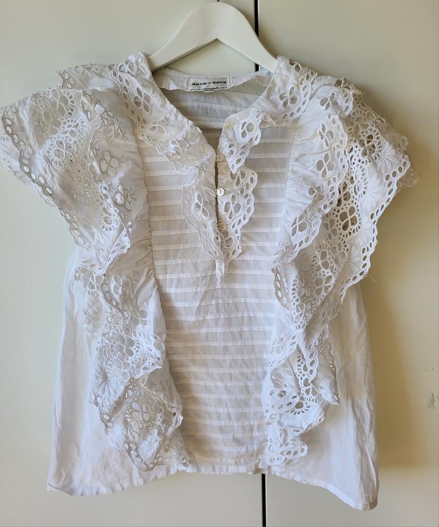 Antik Batik tuniekje maat 34 of smalle 36, Wit, Liu Jo Ralph Lauren, Ophalen of Verzenden, Zo goed als nieuw