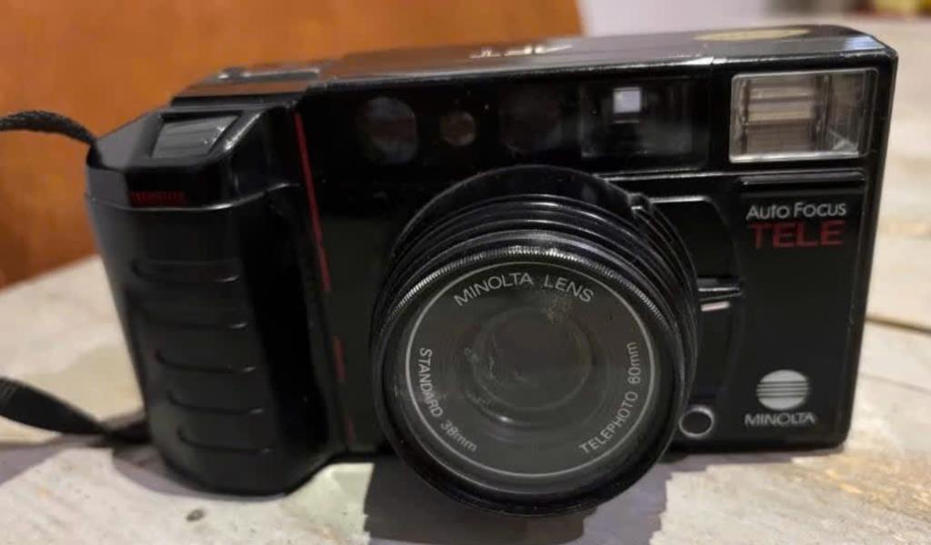Minolta Auto Focus analoge fotocamera, Ophalen of Verzenden, Gebruikt, Compact, Minolta