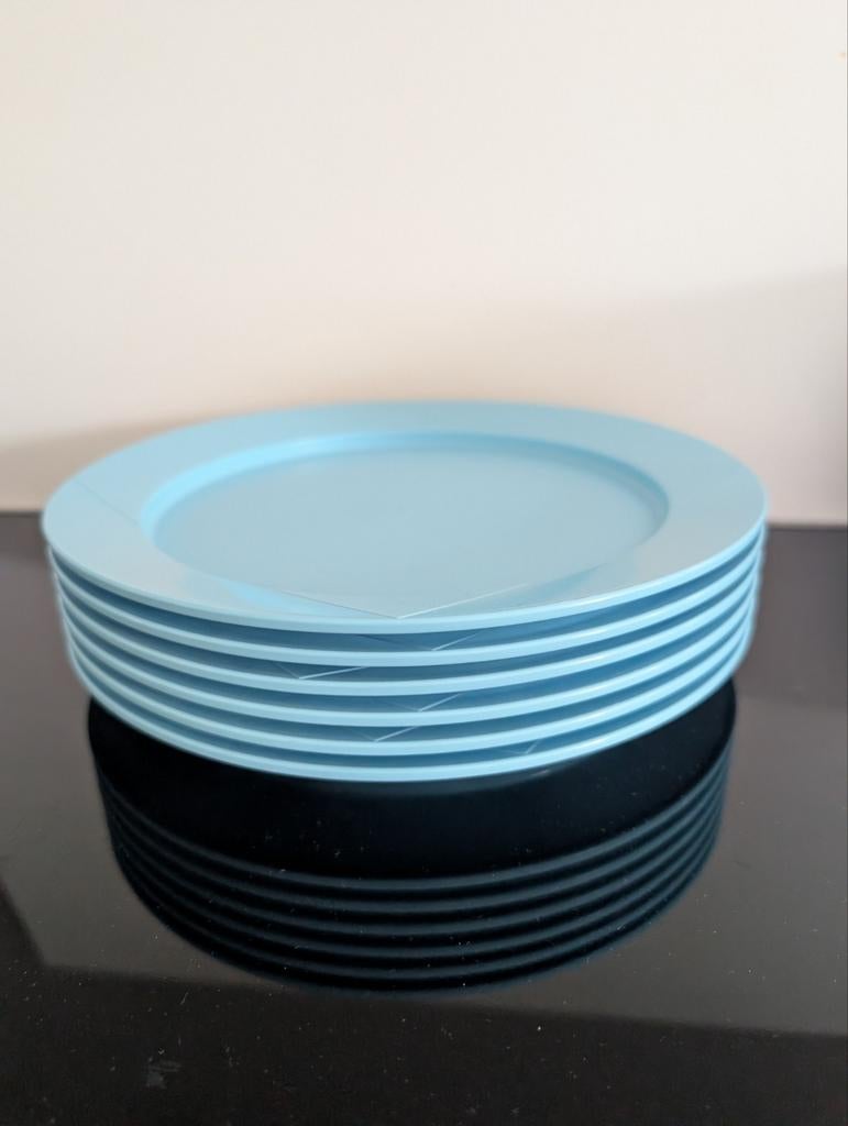 Tupperware borden 6x 25 cm. Z.G.A.N, Ophalen of Verzenden, Zo goed als nieuw, Overige typen