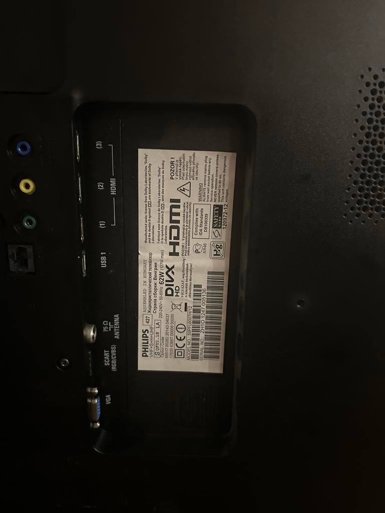 Philips tv VOEDING DEFECT  smart tv 55 inch back loght, Computers en Software, Desktop Pc's, Ophalen of Verzenden, Zo goed als nieuw