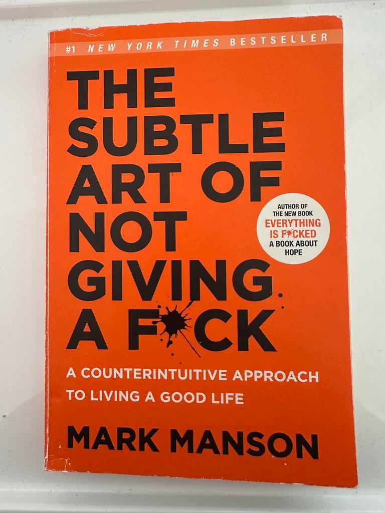 The Subtle Art of Not Giving a F*ck - Mark Manson, Boeken, Romans, Gelezen, Amerika, Ophalen of Verzenden