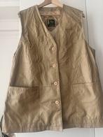 Leren gilet XL - Beige/Zandkleurig, Ophalen of Verzenden, Gedragen
