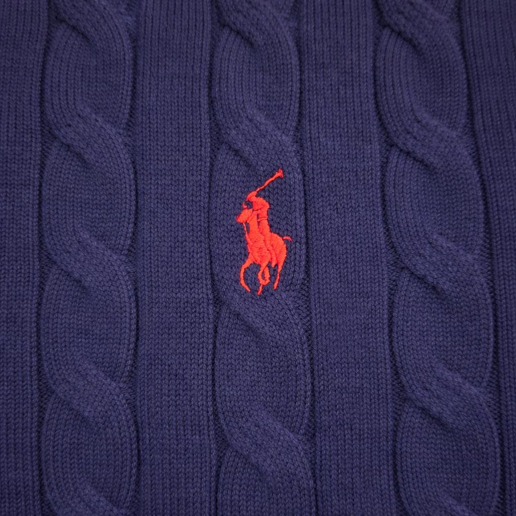Polo Ralph Lauren Kabelgebreide Trui - Maat M, Kleding | Heren, Truien en Vesten, Verzenden, Zo goed als nieuw, Maat 48/50 (M)