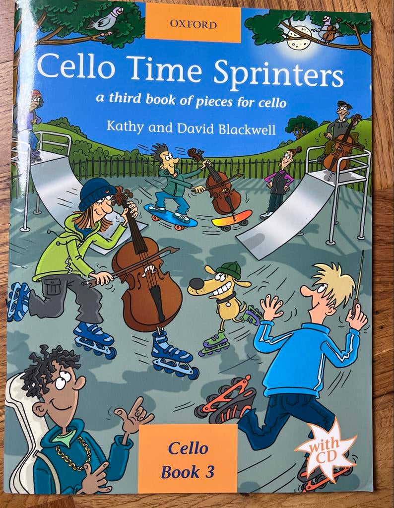 Cello Time Sprinters - Cello Boek 3 met CD's, Muziek en Instrumenten, Gebruikt, Klassiek, Les of Cursus, Ophalen of Verzenden