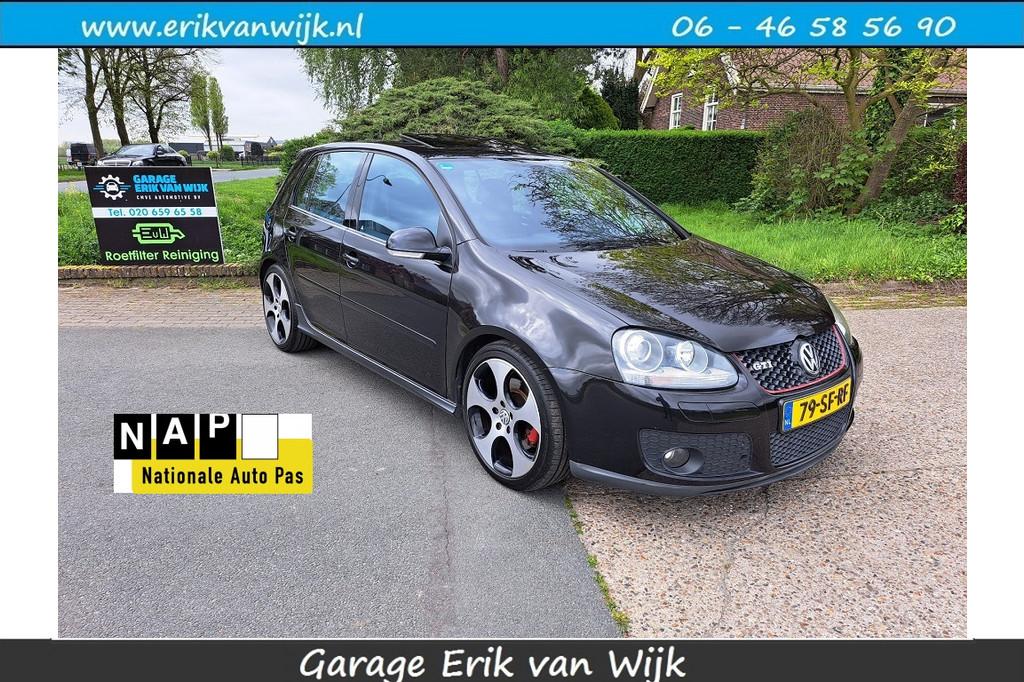 Volkswagen Golf 2.0 TFSI GTI 5 Deurs DSG/Automaat (bj 2006), Gebruikt, 4 cilinders, Zwart, Origineel Nederlands