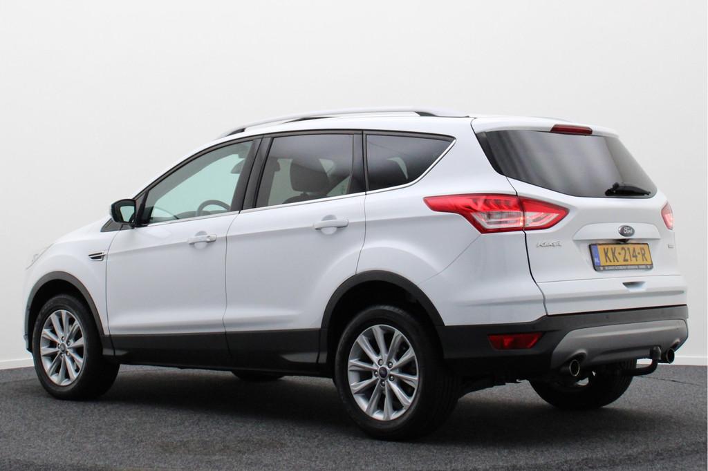 Ford Kuga 1.5 Titanium Bi-Xenon, Panoramadak, Winterpakket,, 4 cilinders, Leder en Stof, Wit, Origineel Nederlands