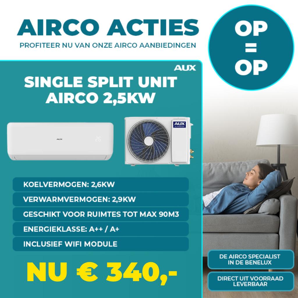 AUX Airco Split Unit - 2,5 kW + WiFi Freedom, Ophalen, Nieuw