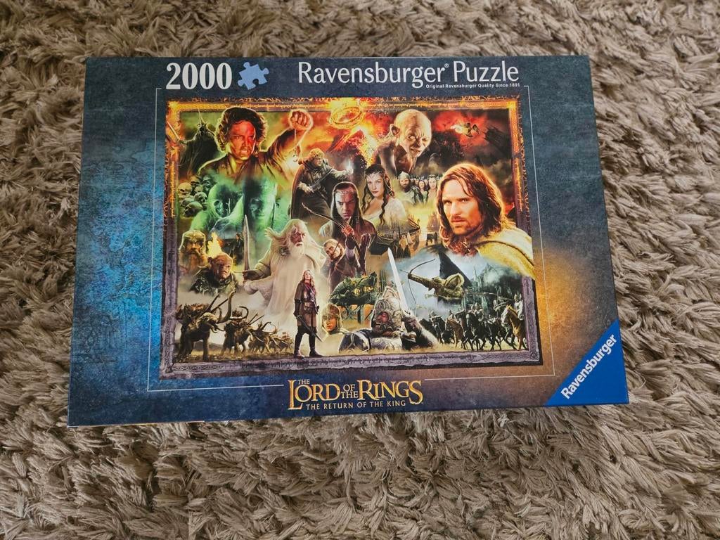 Ravensburger Lord of the Rings puzzel 2000 stukjes, Hobby en Vrije tijd, Denksport en Puzzels, Ophalen of Verzenden, Meer dan 1500 stukjes