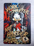 Dagobert Duck Work Smarter Not Harder 20x30 cm Reclamebord, Ophalen of Verzenden, Nieuw, Reclamebord