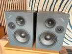 Alesis monitor two studio monitoren., Gebruikt, 120 watt of meer, Front, Rear of Stereo speakers, Ophalen