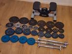 Kettler stepper + 60kilo aan gewichten  + 3 stangen, Ophalen of Verzenden, Stepbank