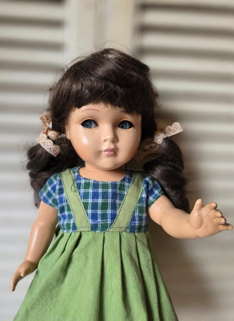 leuke antieke pop, schattig meisje, Ophalen, Zo goed als nieuw, Pop