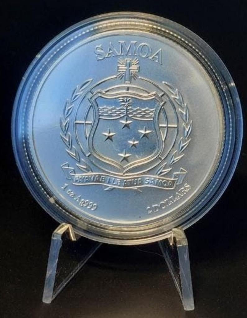 Zilveren munt 1 oz Samoa 2023, Postzegels en Munten, Munten | Nederland, Verzenden