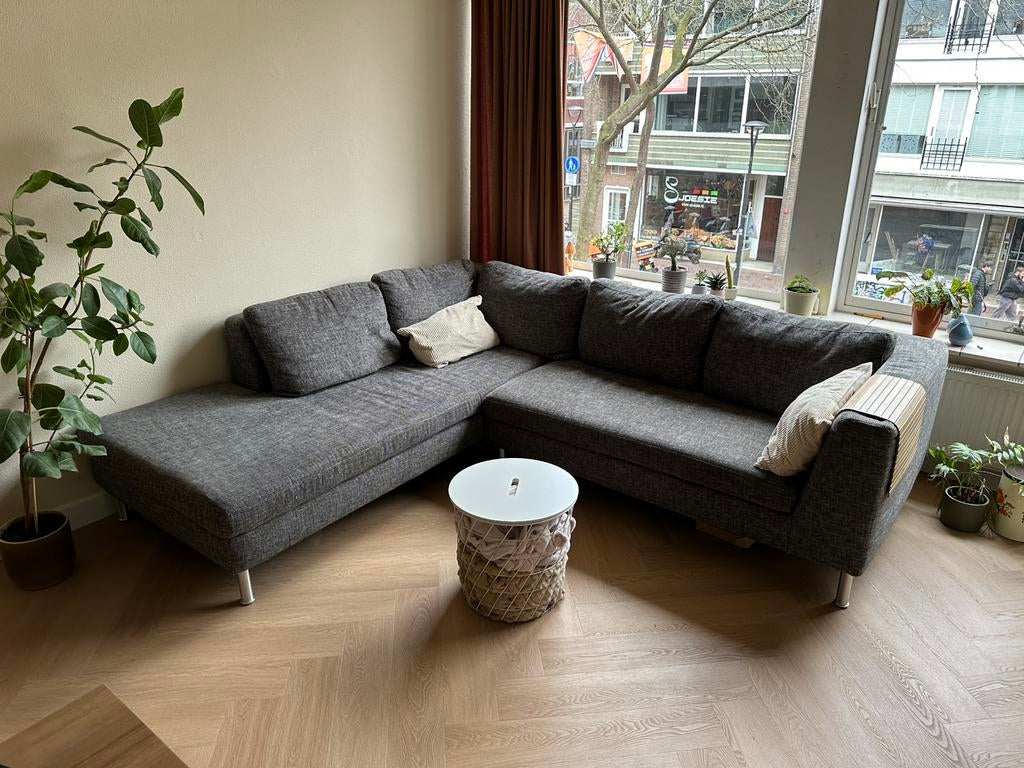 Nette hoekbank, gratis af te halen, Huis en Inrichting, Ophalen, Gebruikt, Hoekbank, 150 cm of meer