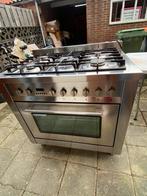 5 pits gasfornuis merk Ariston. Grote oven met grill, Witgoed en Apparatuur, Fornuizen, Ophalen, 60 cm of meer, Grill, Zo goed als nieuw